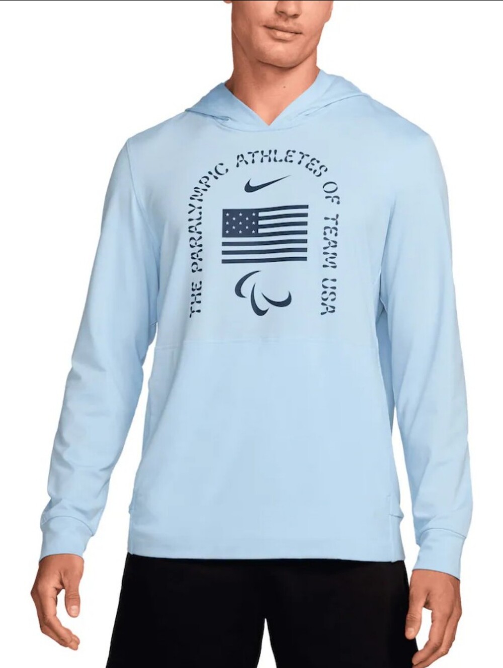 U.S. Paralympics Nike Restore Yoga Long Sleeve Hoodie T-Shirt M